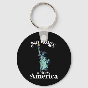 Porte-clés No Kings In America Flag Protest Save Democracy 17