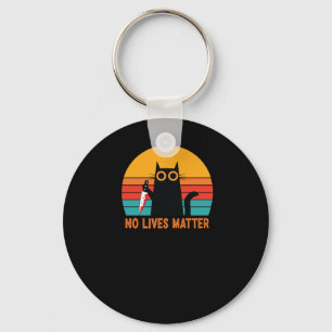 Porte-clés No Lives - Drôle Sticker Halloween Chat