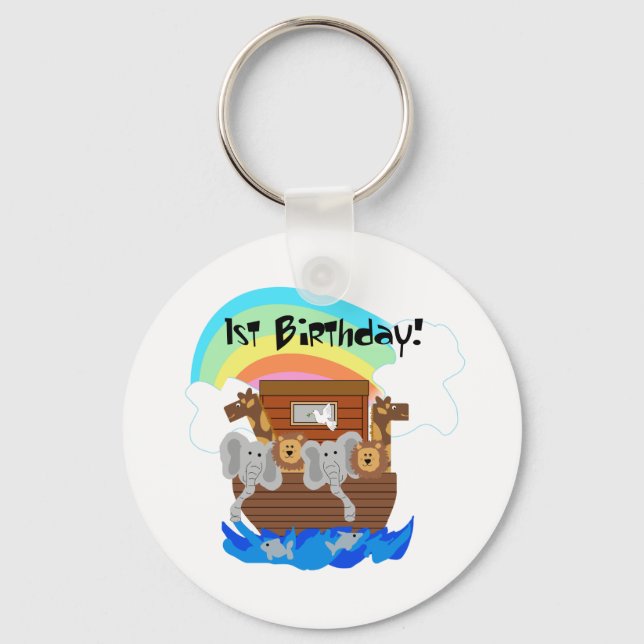 Porte-clés Noah's Ark 1er Anniversaire Tshirts et cadeaux (Recto)