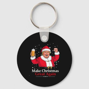 Porte-clés Noël 2024 Trump Et Bière Font Noël