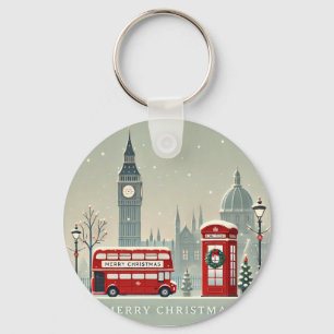 Porte-clés Noël à Londres Big Ben et Londres festive