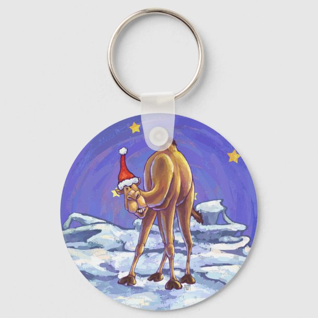 Porte-clés Noël aux chameaux (Recto)