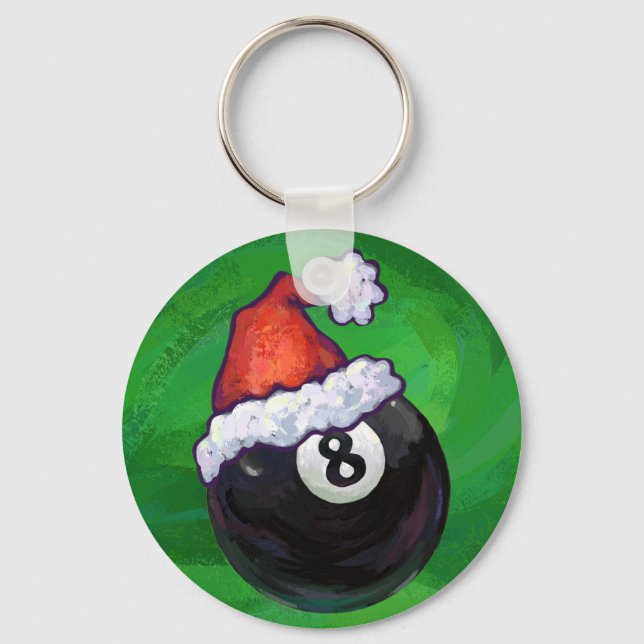 Porte-clés Noël Balle 8 Verte (Recto)