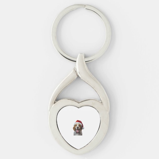 Porte-clés Noël beagle (Devant)