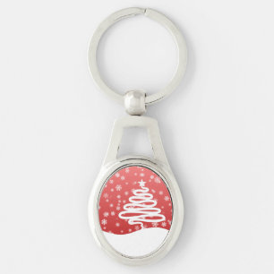 Porte-clés Noël blanc