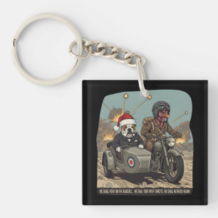 Porte-clés Noël britannique drôle