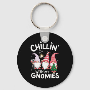 Porte-clés Noël de la famille Gnome, détente avec mes Gnomes