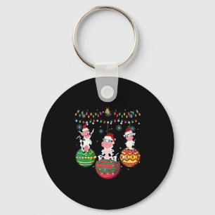 Porte-clés Noël de la vache bébé