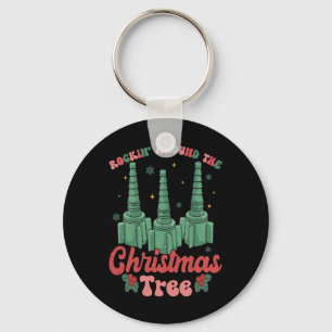 Porte-clés Noël drôle infirmière thérapeute respiratoire Noël