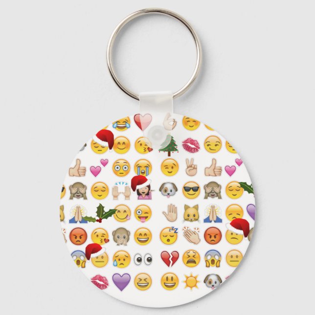 Porte-clés noël emojis (Recto)