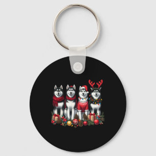 Porte-clés Noël Husky