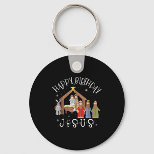 Porte-clés Noël Joyeux Anniversaire Jésus Christmas Nativité