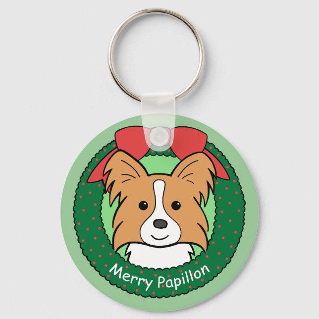 Porte-clés Noël Papillon (Recto)