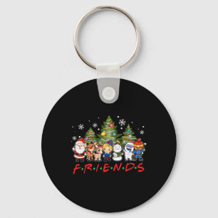 Porte-clés Noël Père Noël Amis Reindeder Snowman Famille Xm