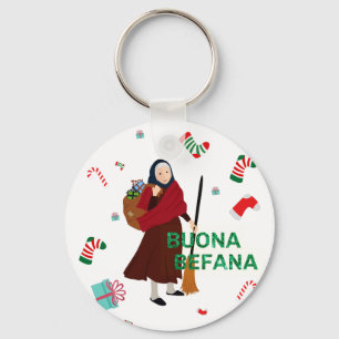Porte-clés noël sorcière buona Befana