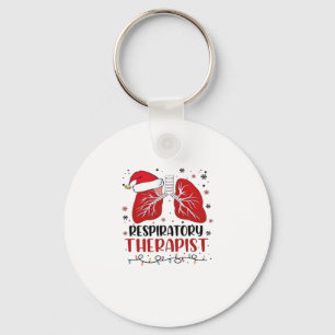 Porte-clés Noël Thérapeute Respiratoire Infirmière, Poumon Ch