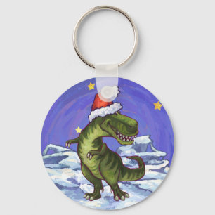 Porte-clés Noël Tyrannosaurus