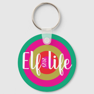 Porte-clés Noël "Vie des elfes"
