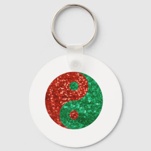 Porte-clés noël yin yang