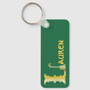 Porte-clés Noeud Celtique rectangulaire Capital décoratif L