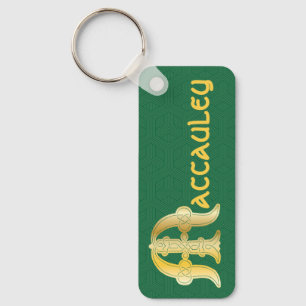 Porte-clés Noeud Celtique rectangulaire M majuscule décoratif