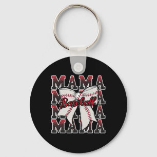 Porte-clés Nœud Coquette Rouge Sport Cheer Vendre Maman Maman
