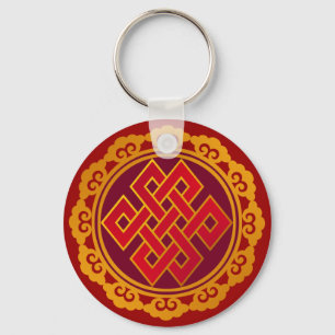 Porte-clés Noeud éternel de bouddhisme tibétain de karma