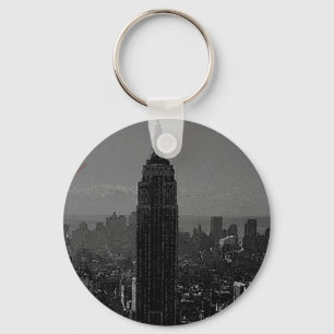 Porte-clés Noir blanc New York