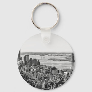 Porte-clés Noir blanc New York City Skyline