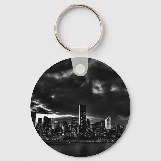 Porte-clés Noir et blanc New York City (Recto)