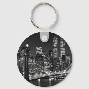 Porte-clés Noir et blanc New York City