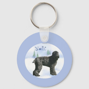 Porte-clés Noir russe Terrier Noel