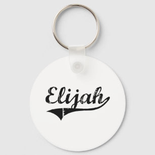 Porte-clés Nom classique de style d'Élijah