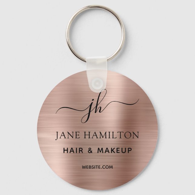 Porte-clés Nom commercial promotionnel du code QR (Recto)