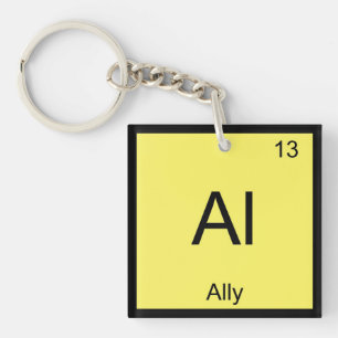 Porte-clés Nom d'allié Élément de chimie Tableau périodique