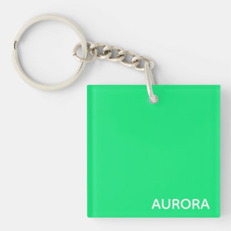 Porte-clés Nom de couleur verte Aurora