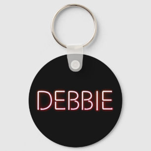 Porte-clés Nom de Debbie dans les néons brillants