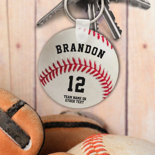 Porte-clés Nom de joueur de baseball Numéro Personnalisé