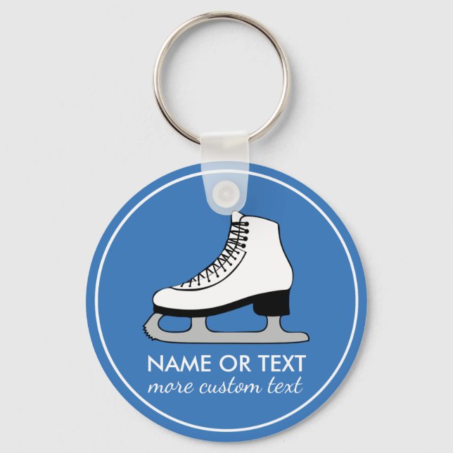 Porte-clés Nom de l'équipe de patinage artistique personnalis (Recto)