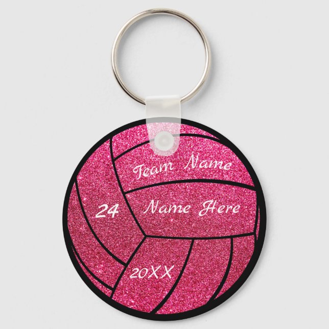 Porte-clés Nom de l'équipe personnalisée Volley-ball parties  (Recto)