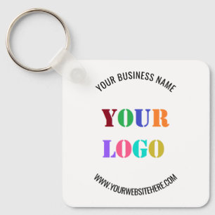 Porte-clés Nom de logo personnalisé Site Web Promotionnel Pe