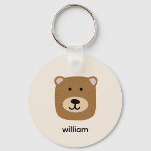 Porte-clés Nom de l'ours Brown