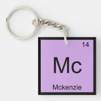 Porte-clés Nom de Mackenzie Élément de chimie Tableau périodi