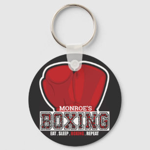 Porte-clés NOM personnalisé Boxer Boxer Glove Prize Fighter