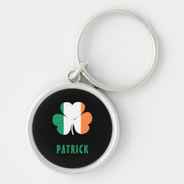 Porte-clés Nom personnalisé Celtic Ireland Shamrock Drapeau I