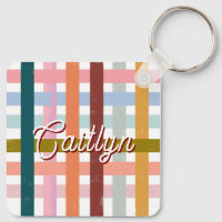 Nom personnalisé CUSTOM tissé rayures rétro