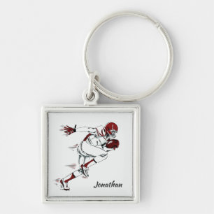 Porte-clés Nom personnalisé Football Player porte - clés