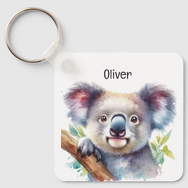 Porte-clés Nom personnalisé Little Koala Oear Animal Australi (Recto)