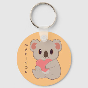 Porte-clés Nom personnalisé Love Koala