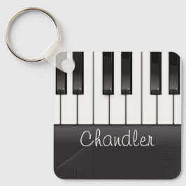 Porte-clés NOM personnalisé Pianist Piano Keys professeur de 
